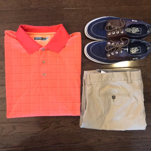 ❎DONATED❎ Roundtree & York Orange Golf Shirt - Picture 3 of 8